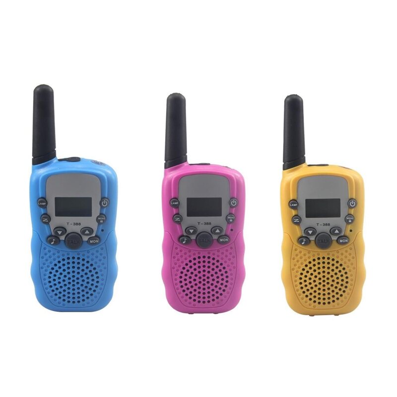 2 pcs crianças portáteis walkie talkies para primavera passeios verão camps eco novo dropship