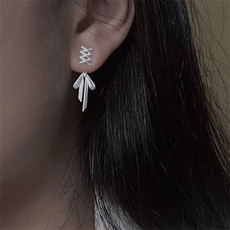 1 ~ 20pcs Ohrringe Mode verblasst nicht s925 Silber dauerhafte silberne Nadel haltbare Schleife Ohrringe alle passen keine Verformung kein Verblassen
