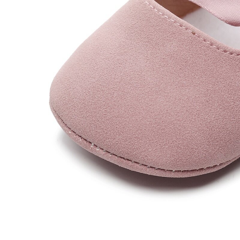 Soft Sole Princess Shoes para recém-nascido menina, calçado de bailarina, fita doce, criança, bebês, berço, crianças, menina, bailarina