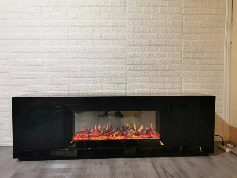 Modern Decorative Multi Color Firebox Wall Electric Hanging Fireplace