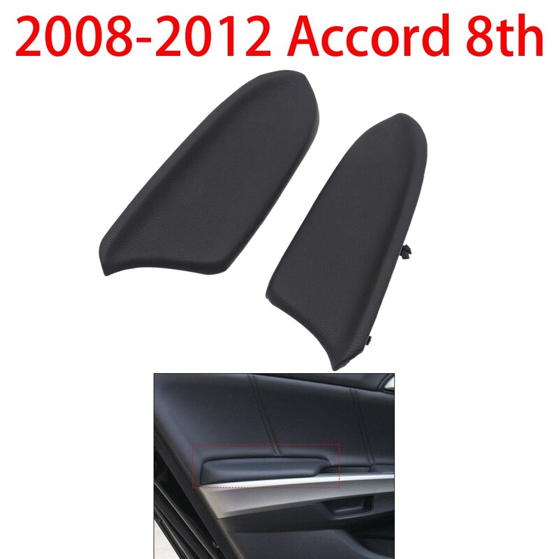 Accord Armrest Vinyl Rear Door Panels Armrest Lid for 2008-2012 Honda Accord(Black