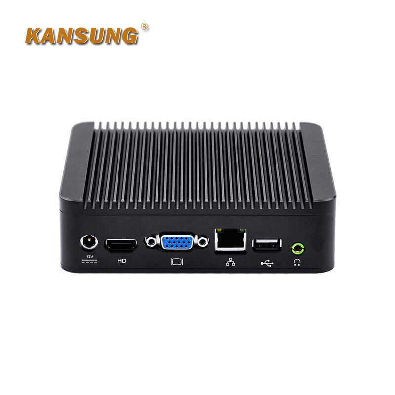 KANSUNG K190N komputer Desktop portabel, CPU MiniPC Int el prosesor Celeron J1900 8G DDR3L desain tanpa kipas Computador