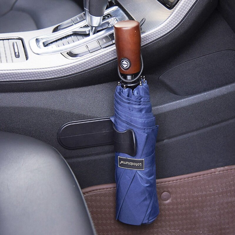 1x universal carro/casa guarda-chuva gancho titular gancho clipe prendedor preto acessórios interiores do carro