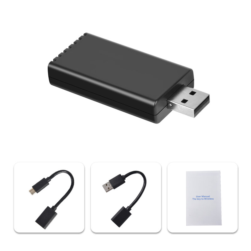 Podofo-miniadaptador inalámbrico para Carplay, dispositivo con WIFI, USB, Bluetooth, Control de voz para coche Original