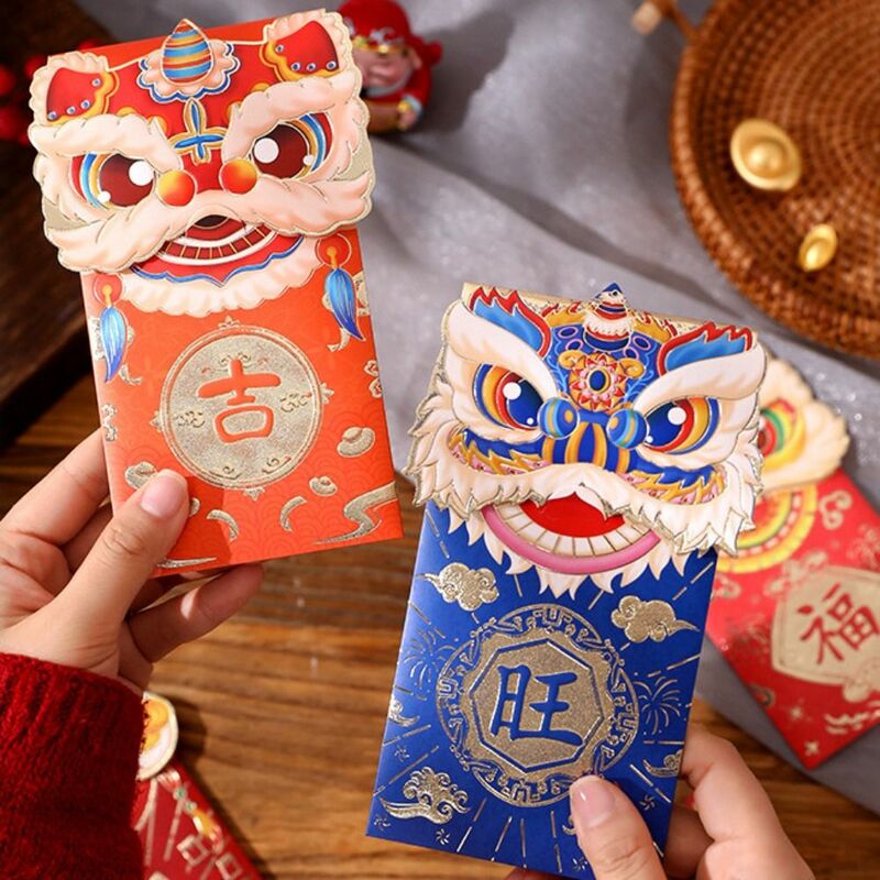 2024 новогодний пакет, красный конверт, стандартная сумка, кошелек с рисунком дракона, удачи, с наилучшими пожеланиями, свадьба, день рождения HongBao
