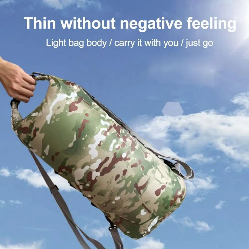 Camouflage Waterproof Backpack Portable Outdoor Sport Rafting Bag River Tracing Swiming Bucket Dry Bag 3L 5L 10L 20L 35L