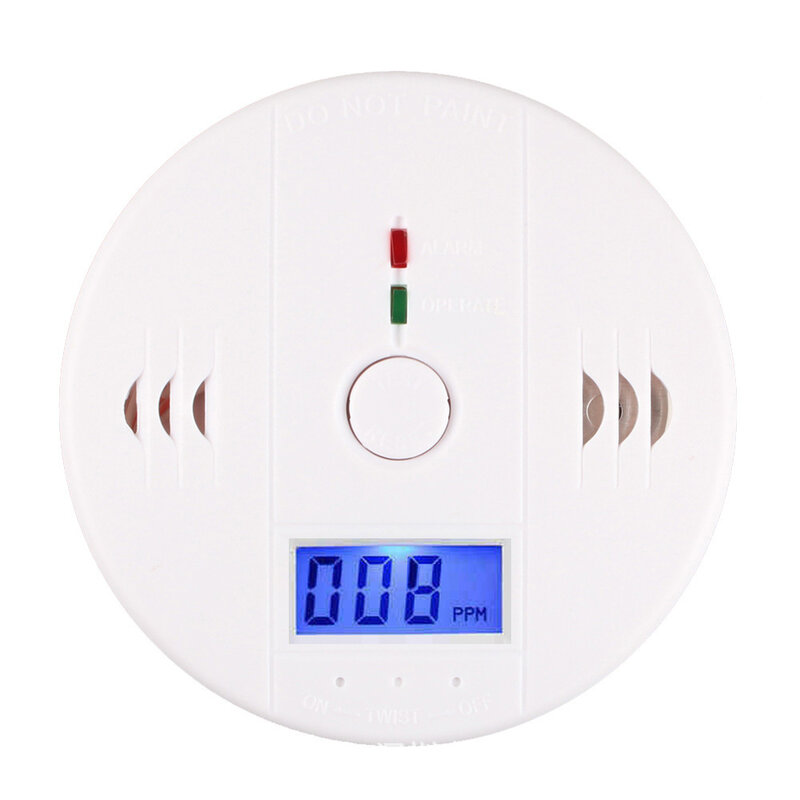 Kohlen monoxid Alarm Haushalt Kohle ofen Waben Ruß Detektor Co blau Rauchmelder LCD-Display Alarm