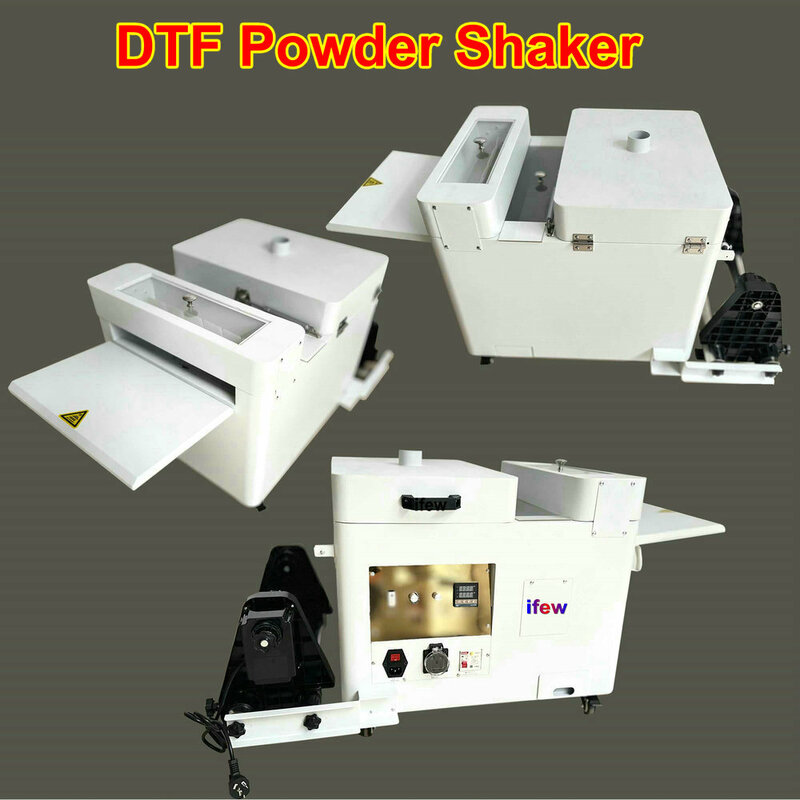 Kit de dispositivo agitador de polvo DTF, máquina con Extractor de humo para impresora de inyección de tinta Digital A3 A4, transferencia de calor, película Pet