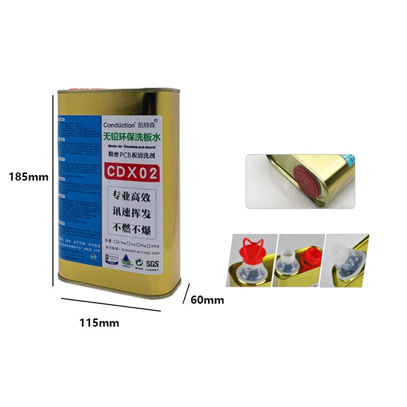 washing water Eco-friendly rosin cleaning mobile phone motherboard pcb circuit board cleaner special Cleaning agent 100/500ml