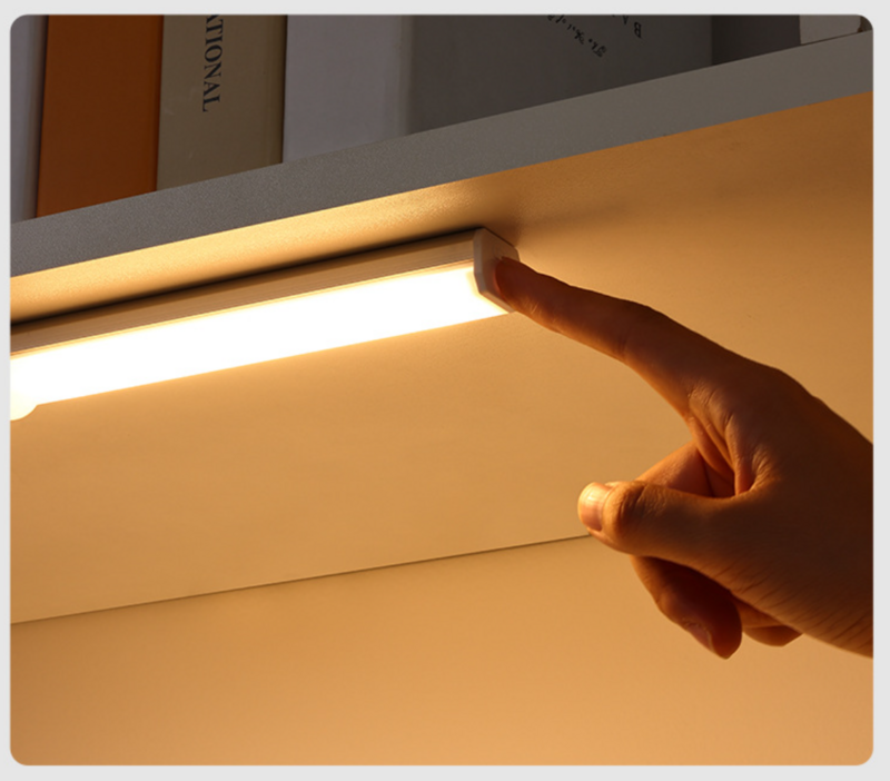 USB LED Lampu Malam Sensor Manusia LED Nirkabel Ultra Tipis Lampu Pendingin Anggur untuk Lemari Dapur Kamar Tidur Lemari Lampu Dalam Ruangan
