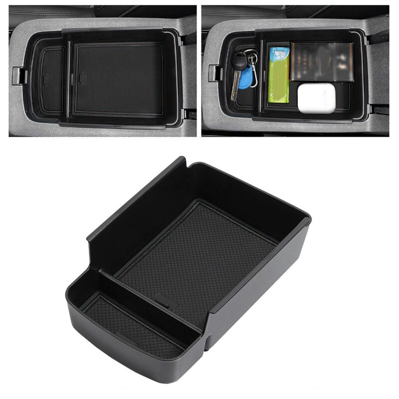Car Center Console Armrest Storage Box Tray Organizer Fit for Chevrolet Trax Buick Envista 2024 Black