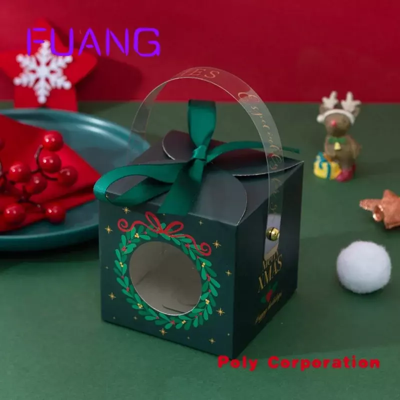 Benutzer definierte Mini-Koffer Weihnachten Verpackung Süßigkeiten Boxen Reise Geschenk Papier box mit Dekoration Verpackungs box für kleine Unternehmen