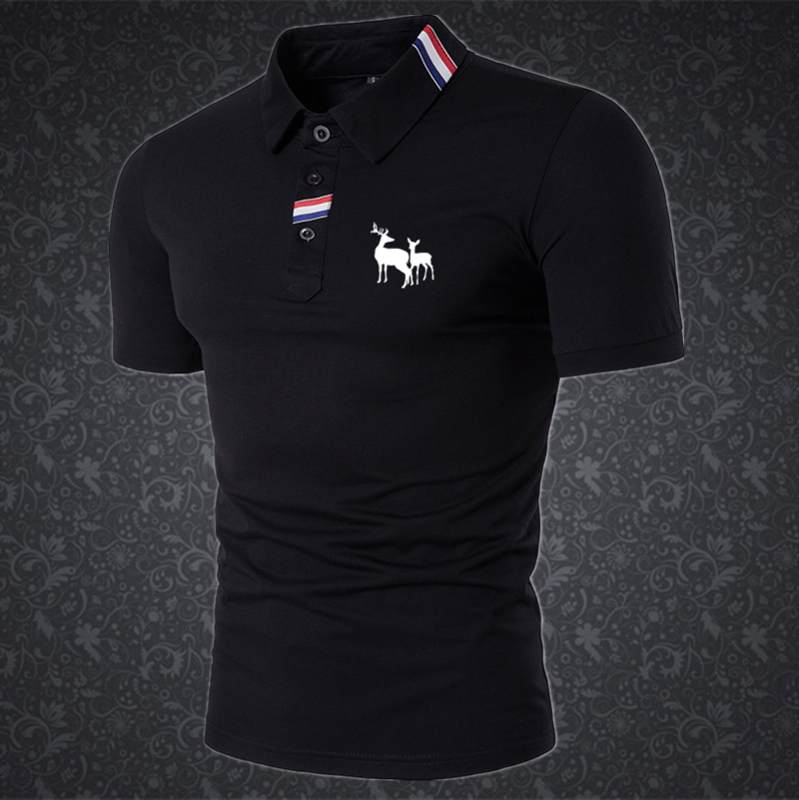 Hddhdhh Marken druck Herren Kurzarm T-Shirt Sommer neue Kragen Kleidung Herren T-Shirt Revers Polo Shirt Halbarm