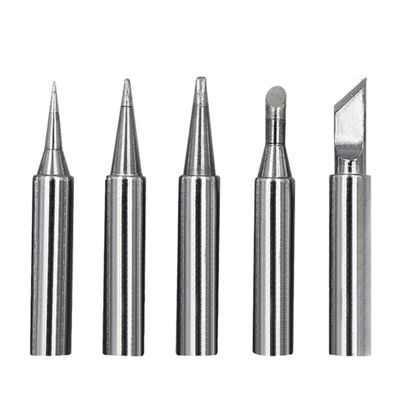 Parts Soldering Iron Tip 5pcs 936 Soldering Iron Tip Copper Environmental Protection I+B+K+3C+2.4D Replacement