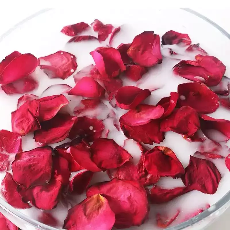 말린 장미 꽃잎 천연 꽃 목욕 스파 미백 샤워, 건조한 장미 꽃 꽃잎 목욕, 향기로운 바디 마사지, 1 팩