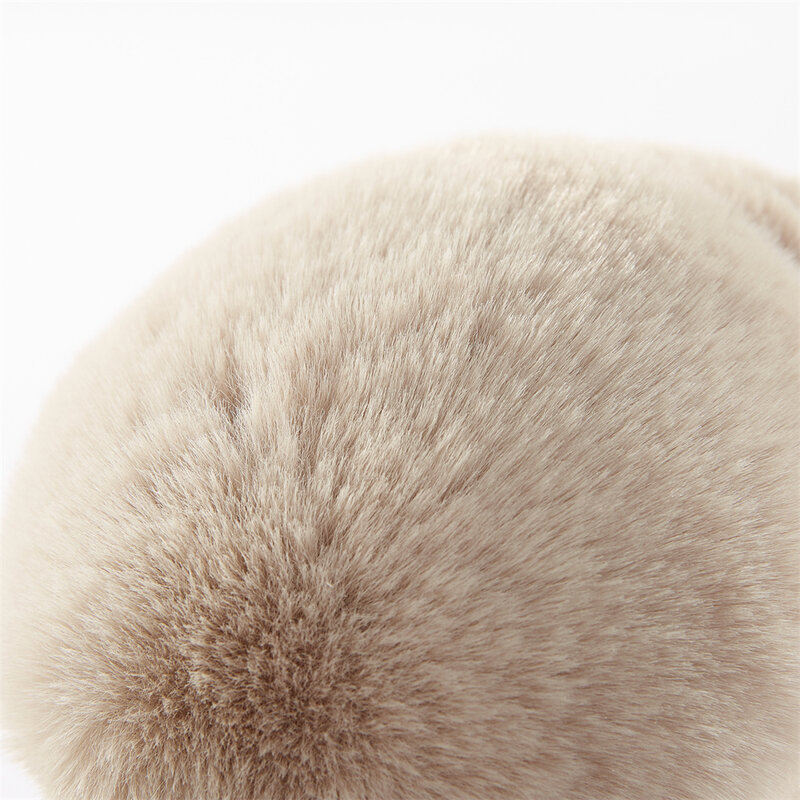 Lenwuynyo – protège-oreilles en Imitation laine pour femme, couvre-chef chauffant, pliable, exquis, mignon, cadeau, nouvelle collection hiver