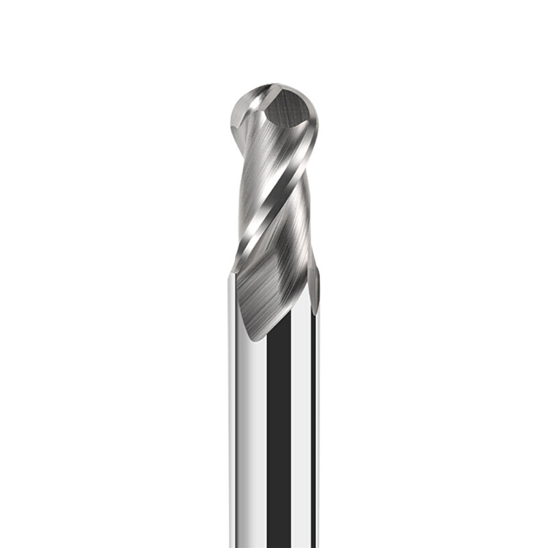 Chowmaster-Fresa de extremo de punta de bola de flauta, 4, 6, 8, 10, 12mm, vástago de carburo, broca de enrutador de grabado CNC para madera y aluminio