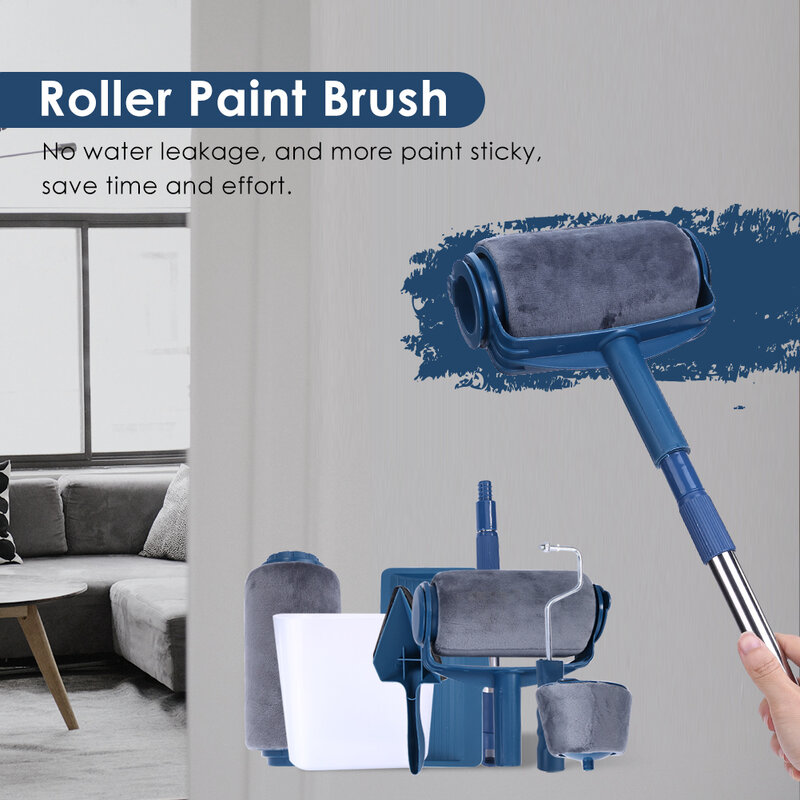 Paint Runner Roller Corner Brushes Set Household Use Wall Decorative Pro DIY Painting Brush Handle Tool