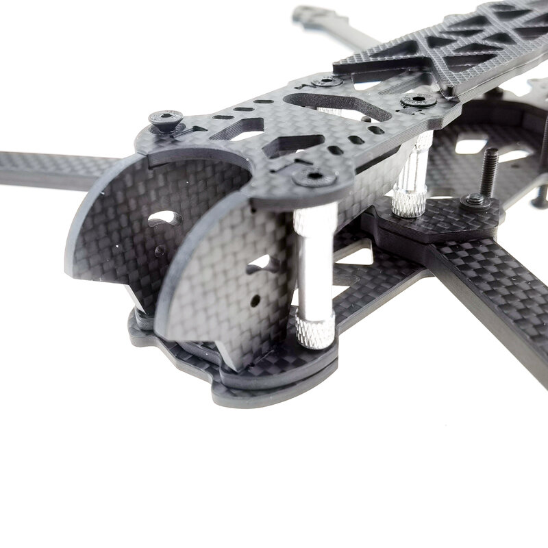 RC Racing Drone Frame Set, 3K Fibra de Carbono Quadcopter Braço, 7 "FPV Freestyle, 295mm, 5mm, Mark4