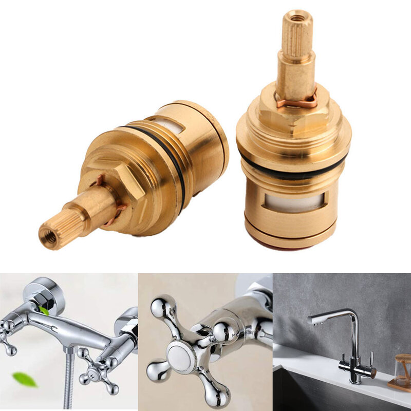 Tap Valve Cartridge G3/4 Replacement Brass Ceramic For Hot & Cold  Faucet For Bathrooms Kitchens Faucets Accessories