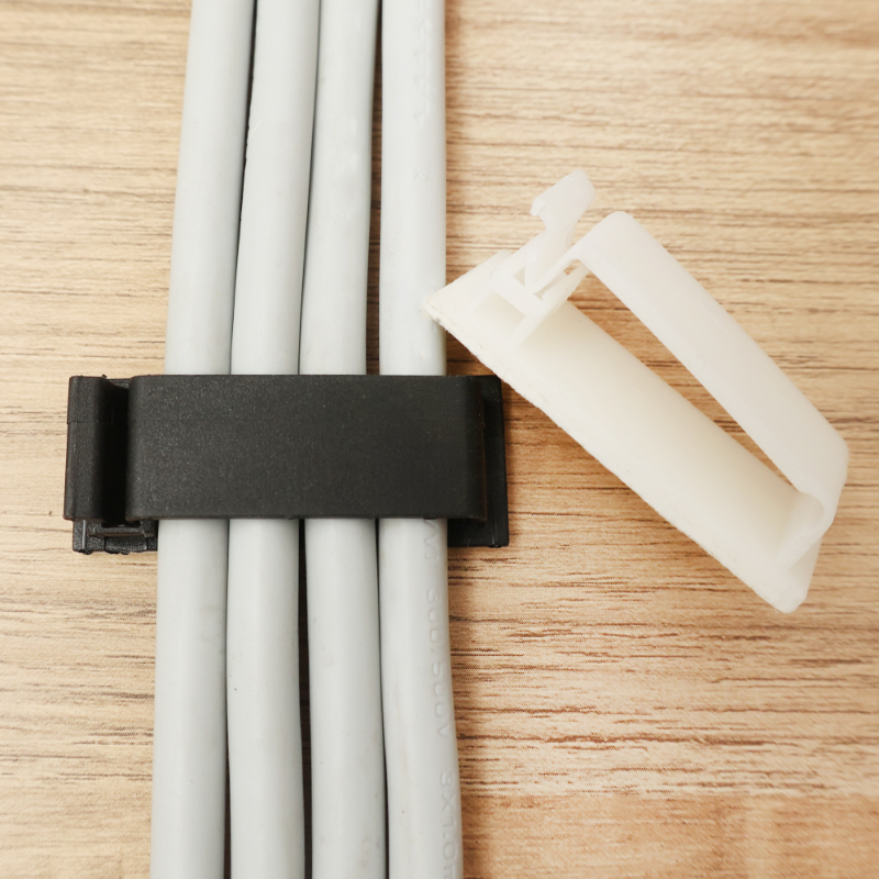 20Pcs Tie Clamp คลิปยึดสาย Organizer ไฟ LED Self-Adhesive สายไฟการจัดการข้อมูล USB ม้วนสายเคเบิล