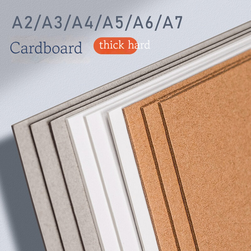 Hojas de papel Kraft duro para manualidades, cartulina gruesa para fabricación de tarjetas, A3/A4/A5, 5/10 unidades