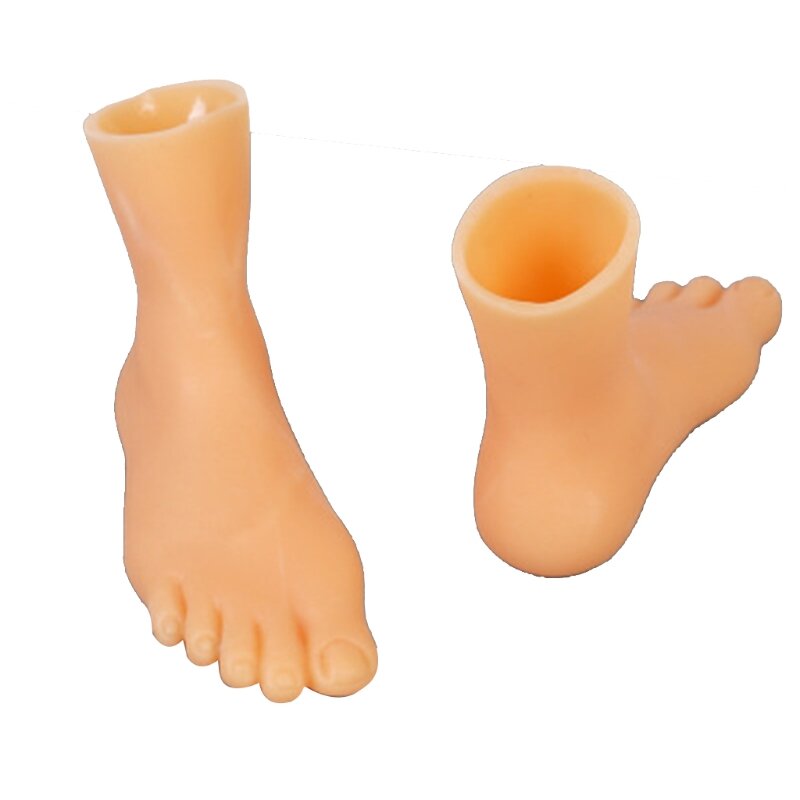 Mãos e pés Foot Model Toys, Presente engraçado de Halloween, Novidade, Brinquedos complicados, Fantoches em torno da mão pequena, Y4UD