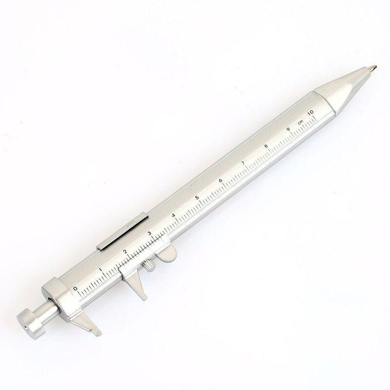 Vernier Caliper bolígrafo de tinta de Gel multifunción, bolígrafo de rodillo, papelería práctica, portátil, calibre deslizante de 0,5mm