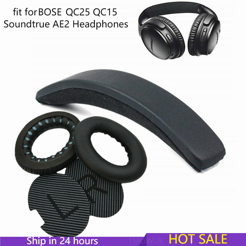 Oreillettes de remplacement, coussinets, bandeau pour Bose QuietComfort BOSE QC25 QC15 Soundtrue AE2