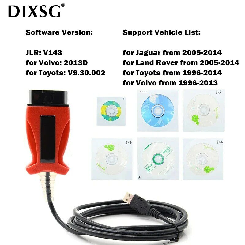 Диагностические инструменты JLR V15 V143 SDD Mangoose 2013D VIDA для Volvo Vida и TOYOTA TIS Techstream V9.30.002 3 в 1 OBD2 сканер