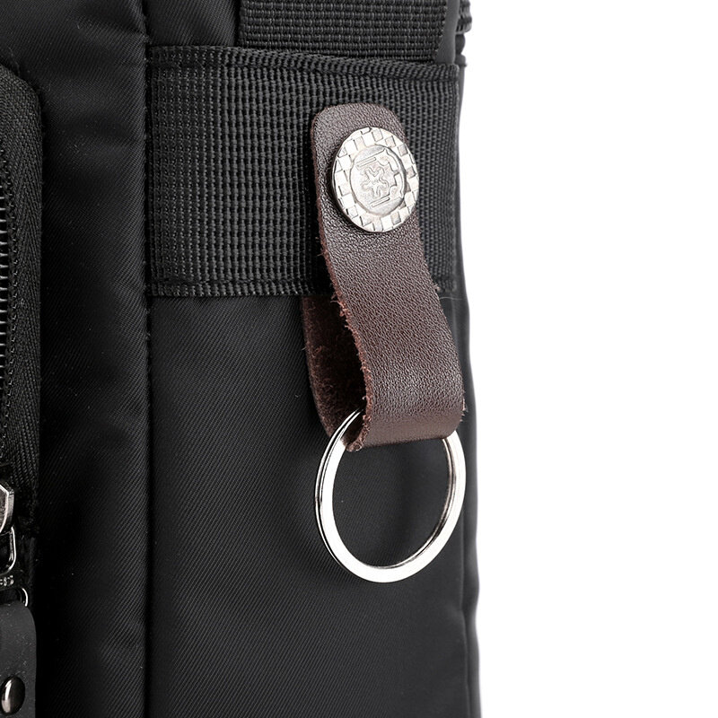 Новая мужская нейлоновая сумка-мессенджер Haoshuai на одно плечо, вместительный удобный рюкзак, портфель
