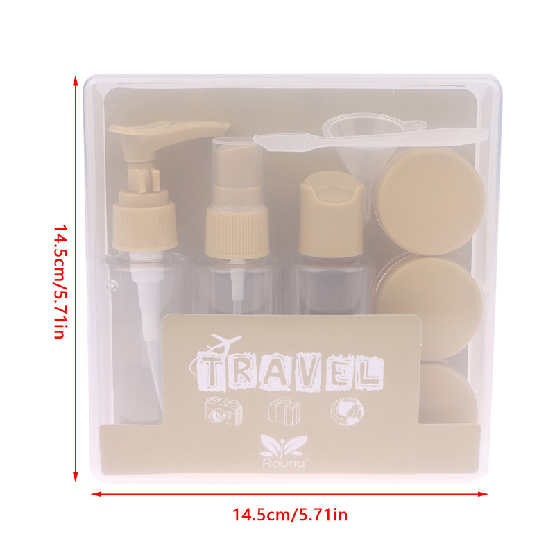 8 Stück nachfüllbare Reise flasche Set Spender Spray Lotion Dusch gel Essenz Shampoo Kosmetik leeren Behälter Make-up Lagerung