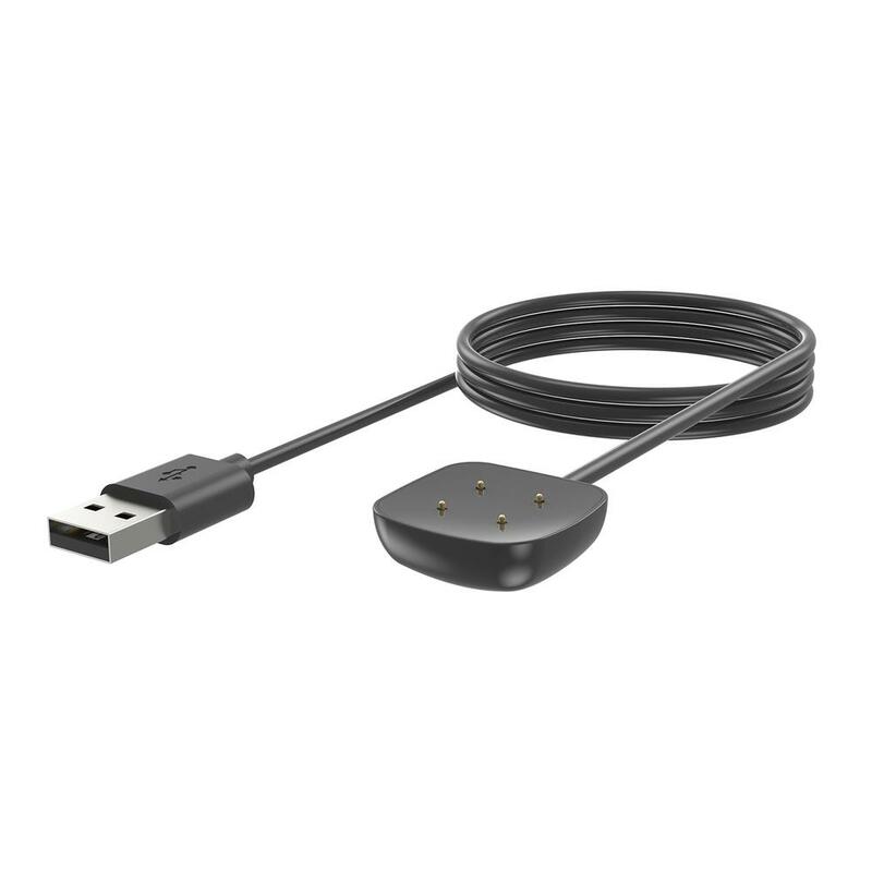 Adaptador magnético de carga USB para reloj inteligente, Cable de alimentación Compatible con Fitbit Versa 4/3 Sense 2/1