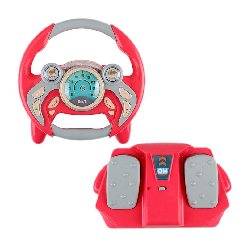 ของเล่น Setir mobil สำหรับขับรถของเล่นไฟฟ้ามีเสียงสำหรับเด็กของขวัญก่อนวัยเรียนมัลติฟังก์ชันพร้อมเสียงเบา
