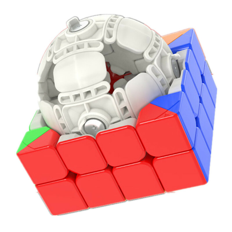 Vin cube 4x4x4 magische würfel magnetisches uv aufkleber loses spielzeug für kinder profession elles spielzeug cubo magico puzzle cube