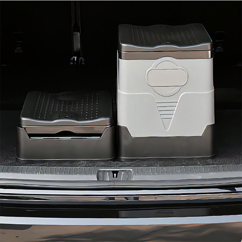 Inodoro plegable portátil, caja de almacenamiento antiolor, inodoro de coche, inodoro de emergencia para viajes de autoconducción para adultos