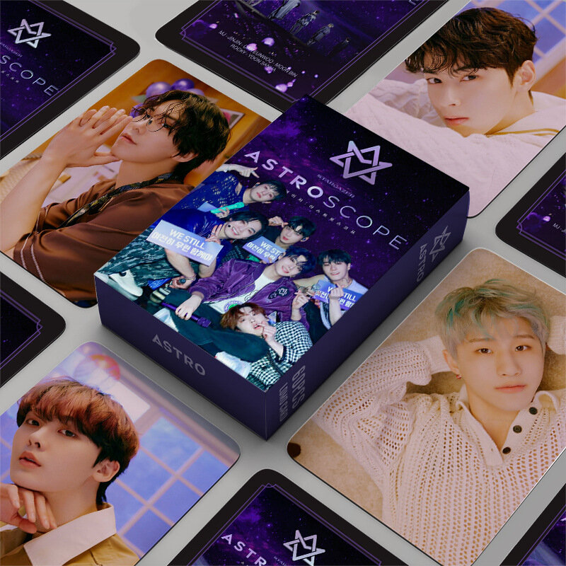 55pcs/set Kpop ASTRO Lomo Cards 2022 Seasons Greetings New Album Photocards collection High Quality Print Photo cards fan gift