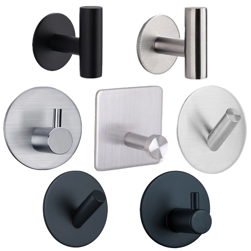 1 pz in acciaio inox argento Set di Hardware per il bagno portasciugamani porta carta igienica portasciugamani gancio per Bar accessori per il bagno