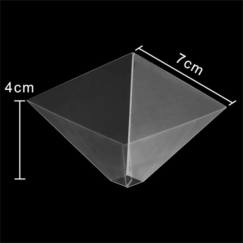 3D Hologram piramida wyświetlacz projektor stojak wideo uniwersalny Mini trwałe przenośne projektory na inteligentne mobilne telefony