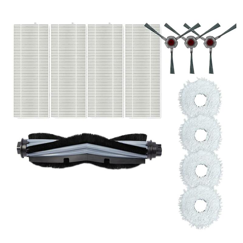 Cepillo principal robótico para Ecovacs Deebot N9 +, Kit de cepillo lateral, 12 piezas