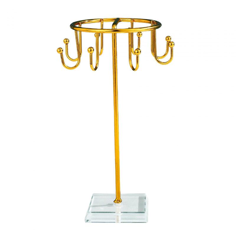 Jewelry Shelf Show Rack Metal Earring Display Stand Exquisite Jewelry Display Stand for Bracelet Hanging Pendant Ring Watch
