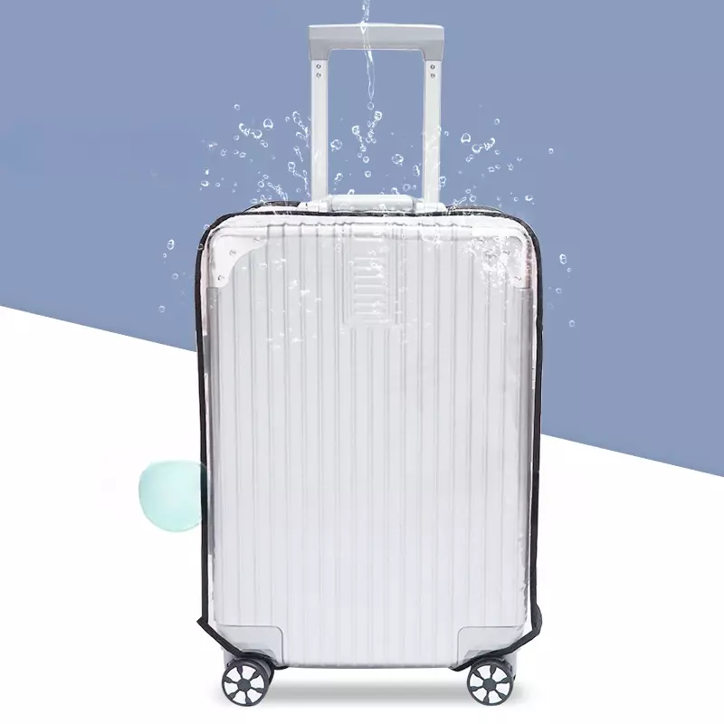 Transparente Koffer abdeckung Zugstangen koffer abdeckung Gepäck koffer abdeckung Reisekoffer abdeckung wasserdichte, verschleiß feste Schutzhülle