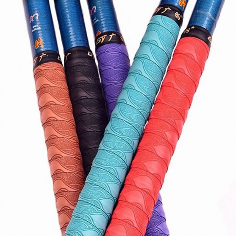 Градиентная цветная повязка на удочку, нескользящая утолщенная лента для захвата ракетки, ремень для удочки, теннисная ракетка