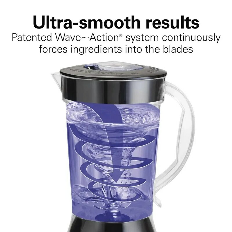Portable Countertop Smoothie Blender with Plastic and Chopper