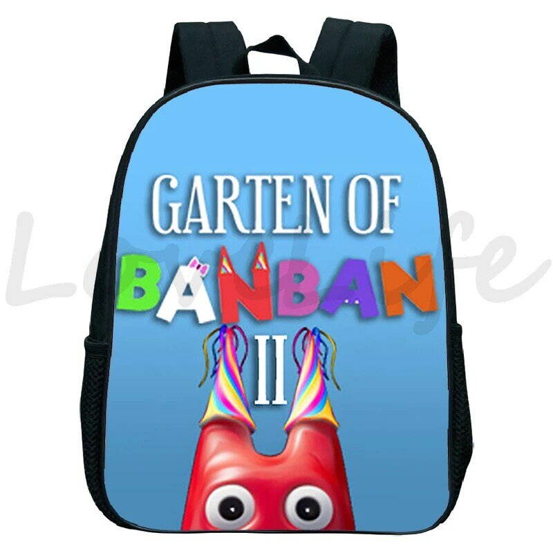 12 Inch Garten Of Banban Backpacks for Kids Boys Girls School Bags Cartoon Kindergarten Bookbag Children Small Rucksack Gifts