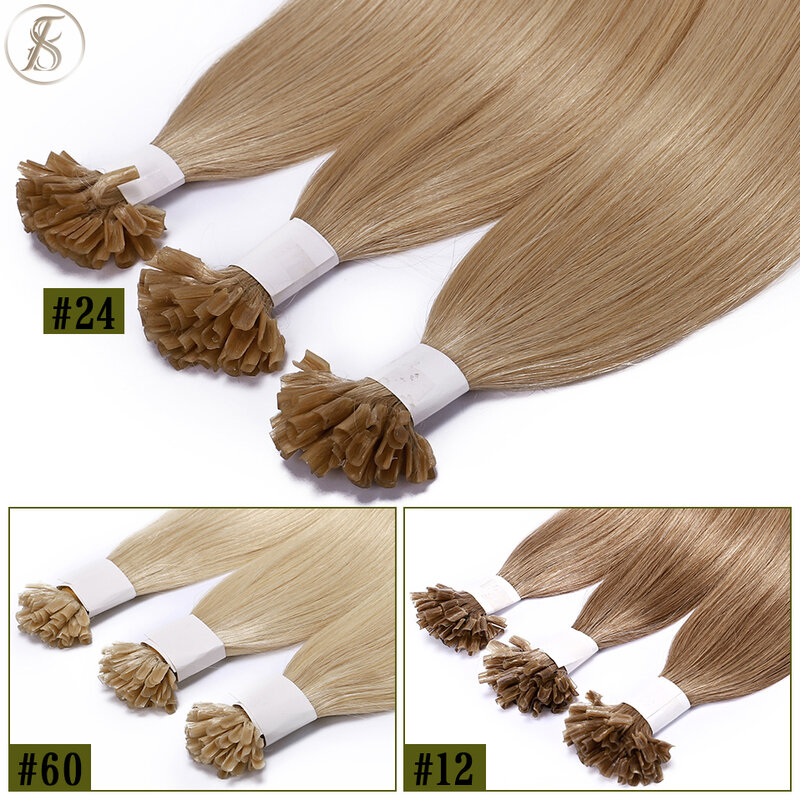 TESS U Tip Fusion Наращивание волос Microlink кератиновые волосы для наращивания 1 г/шт. человеческие волосы в капсулах предварительно скрепленные натуральные волосы для наращивания
