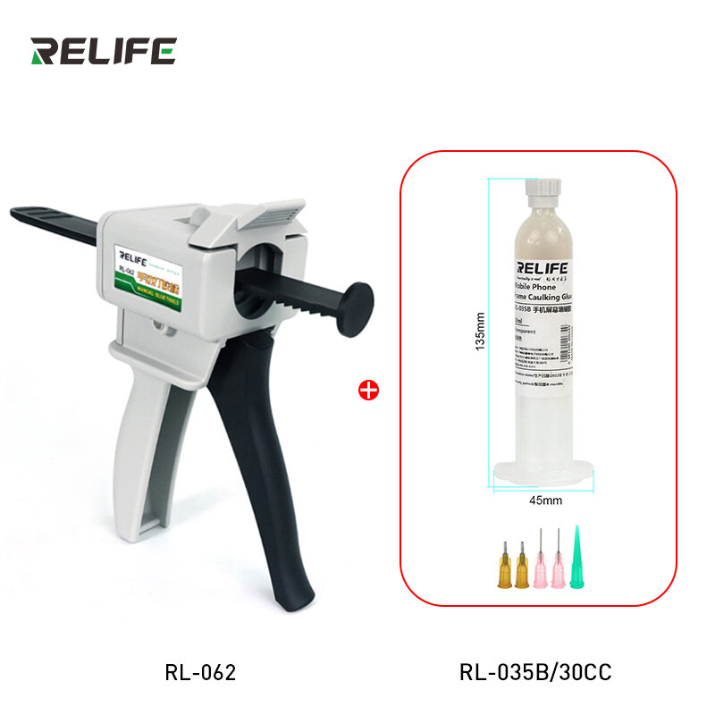 Relife-携帯電話ケース、rl-062/rl-035b、接着剤、湾曲、粘着カバー