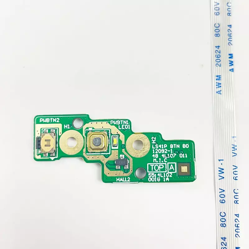 Placa do botão do poder do portátil com cabo, apto para Lenovo IdeaPad S510p S410P, 90003179, 48.4L107.011, reparando acessórios