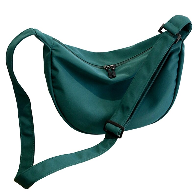 Simple Nylon Messenger Bag Women Fashion One Shoulder Dumpling Bag Student Shoulder Bag