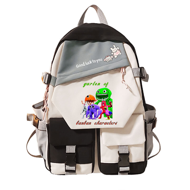 Рюкзак Garten Of Banban для мальчиков и девочек, Сумка с мультипликационным принтом, школьная сумка для подростков, разноцветная сумка для отдыха, детский рюкзак